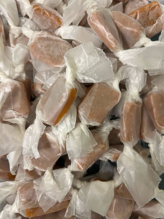 Wrapped salted caramels, back in the case as of August 2026